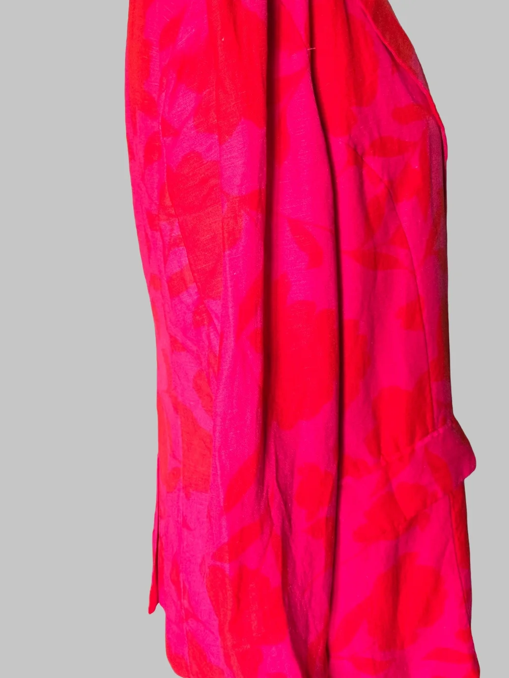 Kate Spade x Target Neon Pink Floral Linen Blend Blazer NWT